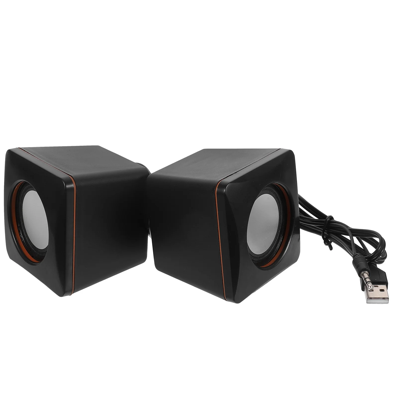 

1 Pair Mini Usb Speaker Portable Desktop Computer Audio Speaker For Home Office Small Wired Speakers For Laptop Pc