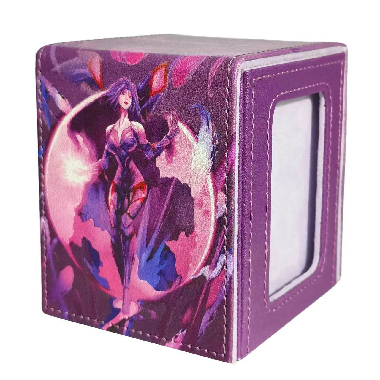 

Diy Goddess Story Kaisas Коробка для хранения карт Ws Opcg Ptcg Tcg Kaisas с открытым окном Высококачественная кожаная коробка для хранения карт Подарочные игрушки