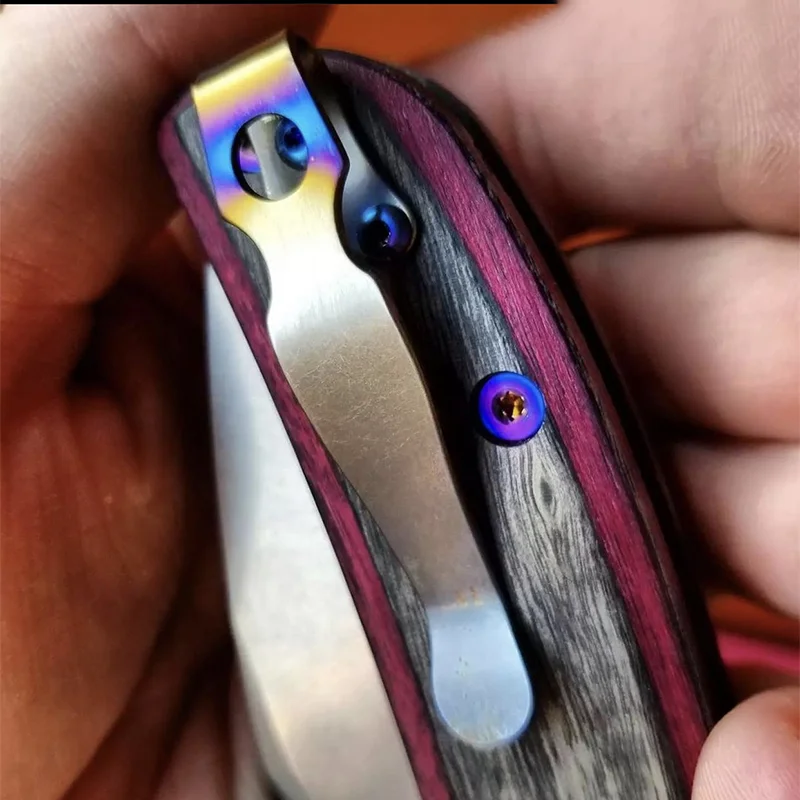 6 Colors Folding Knife Titanium Deep Carry Pocket Clip Back Clamp for Spyderco Shaman C229 Knives DIY Make Replace Accessories