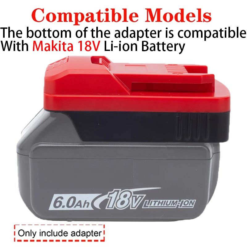 Imagem -02 - Li-ion Battery Converter Power Tool Adaptador sem Bateria Makita 18v Bateria para Lidl Parkside X20v Acessórios