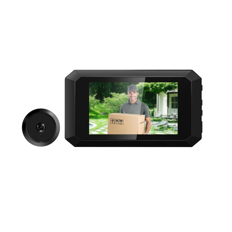 Vídeo Peephole Campainha Câmera, 3.97 ", Video-Eye, Auto Record, Anel Eletrônico, Visão Noturna, Digital Door Viewer, Entrada, Home Security