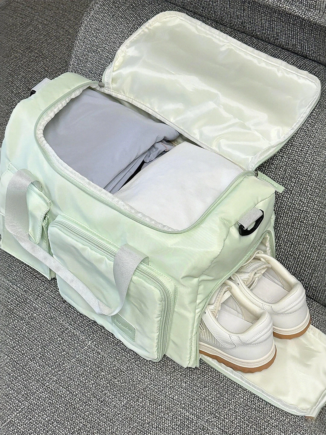 large-capacity-stackable-travel-bag-fitness-sports-bag-women's-multi-functional-suitcase-handbag-oxford-cloth-fashion-style