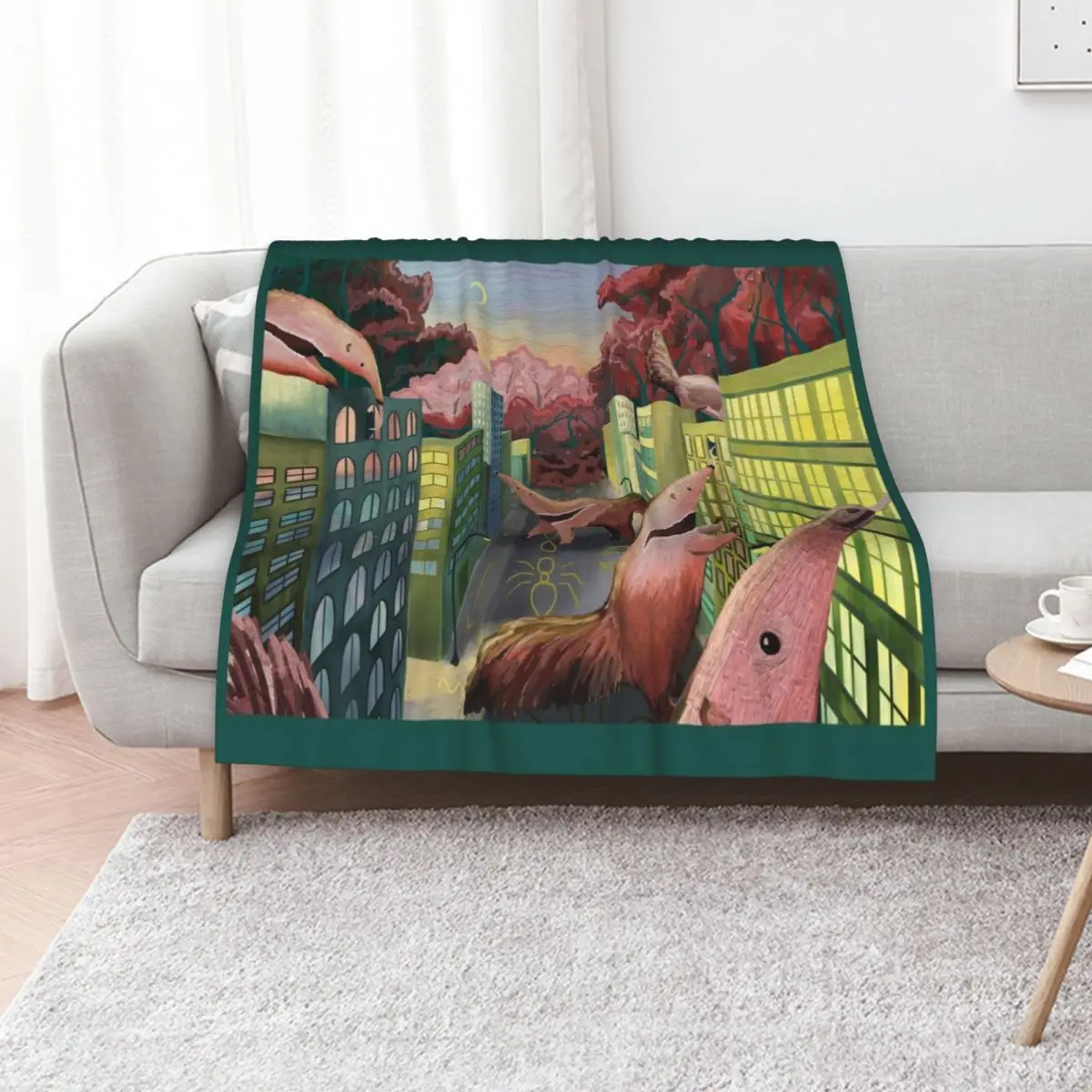 Age of Anteaters Throw Blanket Fashion Sofas for winter bed plaid Flannel Hairys Sofa Blankets