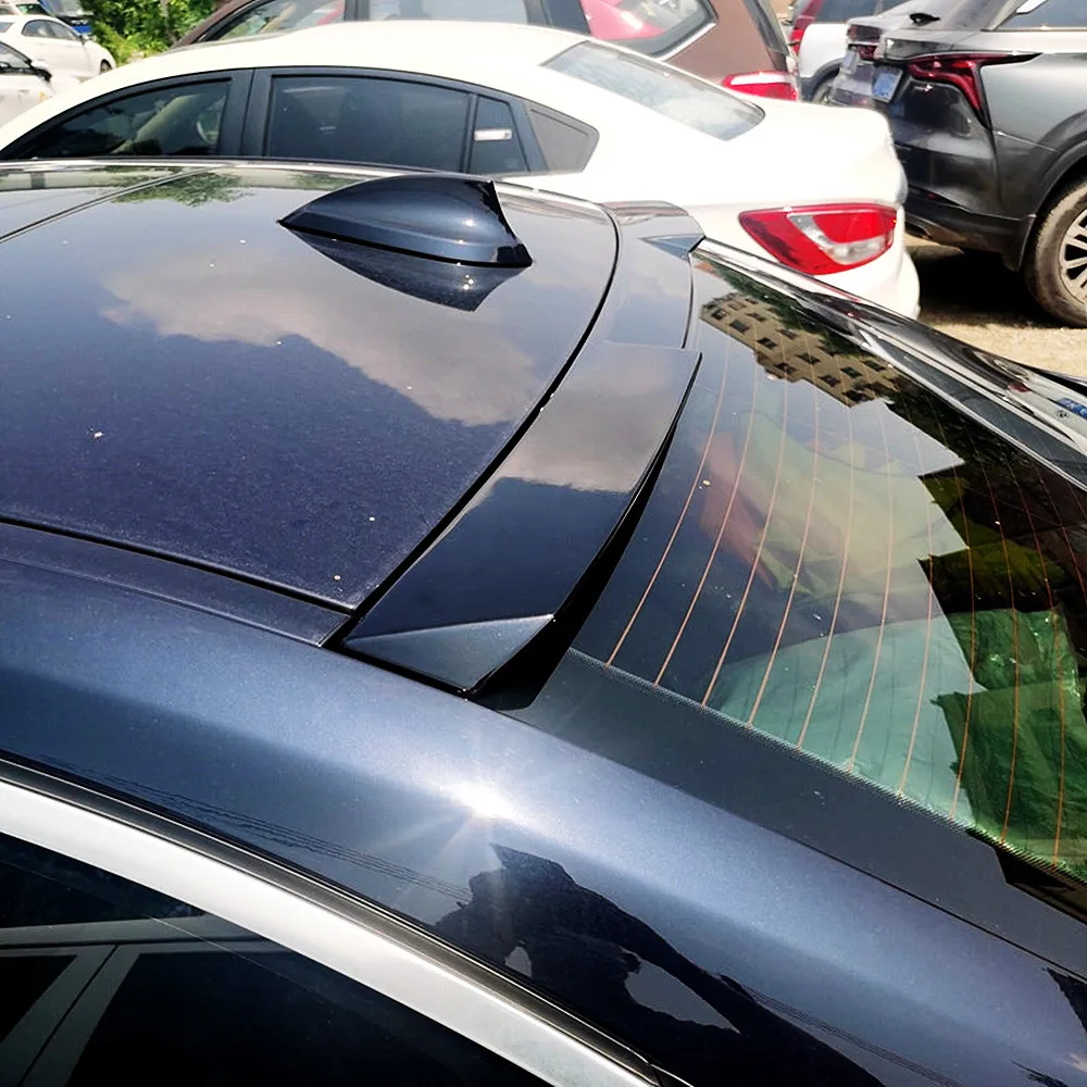 For 2019+ BMW 3 Series G20 G80 M3 320i 325i 330i Rear Window Roof Spoiler Wings Car Black Carbon Exterior Tuning Accessorie Part view 3