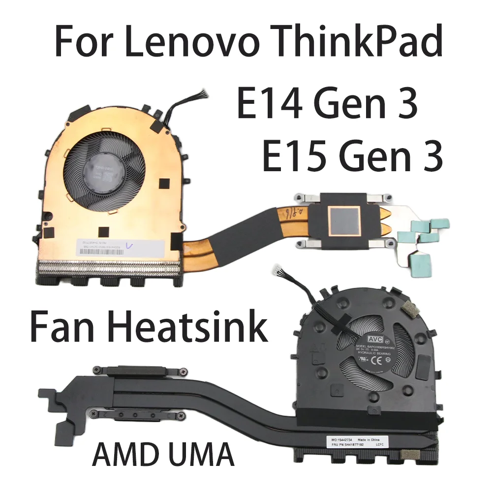 

Оригинальный вентилятор для ноутбука Lenovo ThinkPad E14 Gen 3 E15 Gen 3 AMD UMA, радиатор процессора, кулер, охлаждение FRU: 5H41B77192 5H41B77193