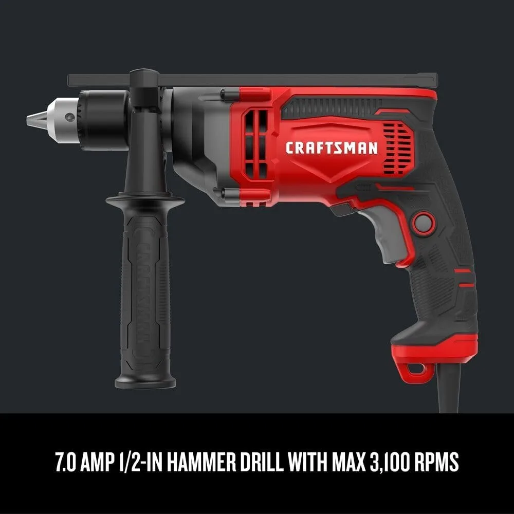 7 Amp 1/2-Inch Craftsman Drill/Driver with 3 Amp Oscillating Tool Kit, 14-Piece Set (CMED741 & CMEW400)