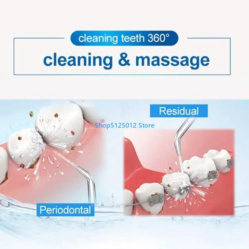 G8TC Water Flossers طرف الطرف الطرف للرأس لري عن طريق الفم والفلوسر تقويم الأسنان