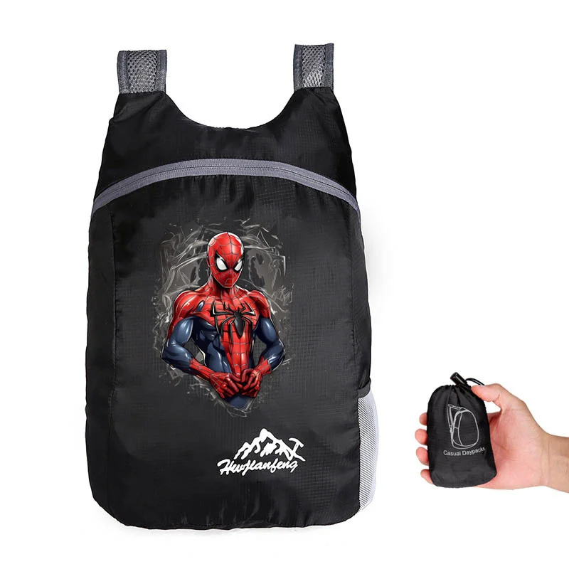 Spider-Man Dead-Pool Superhero Mochila, Outdoor Montanhismo Dobrável, Lazer Camping Sports Bag, Caminhada Mochilas, Novo, 2024