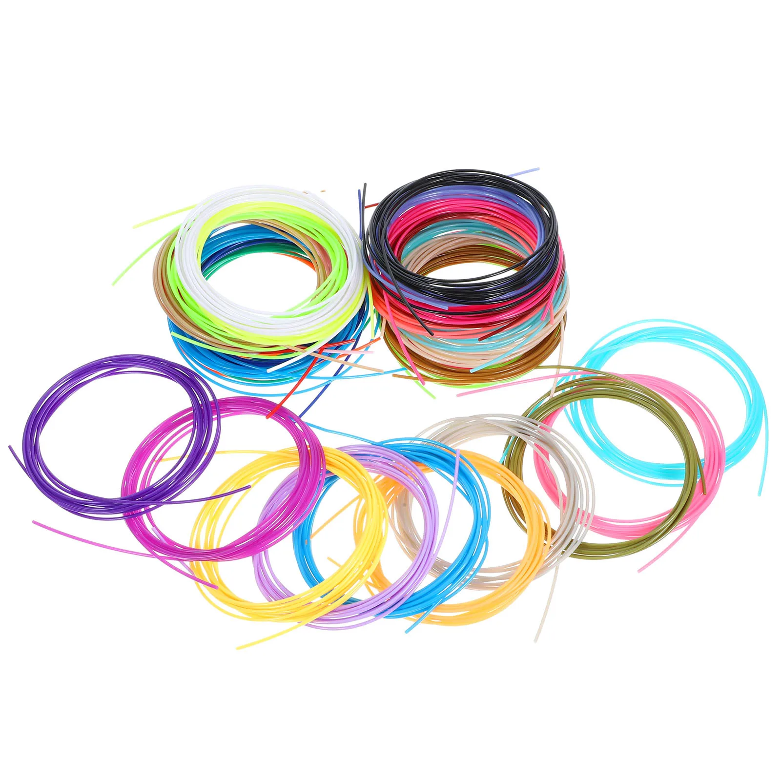

30 Rolls 3D Printing Filament 1.75Mm Professional Printer Material Smooth Durable Bubble-Free Printing Supplies For 3D