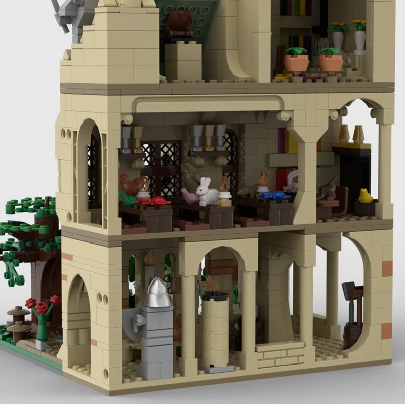 人気映画モデル MOC 組み立てブロック モジュール式変換中庭テクノロジーブロック クリスマスDIYおもちゃ 組み立てギフト