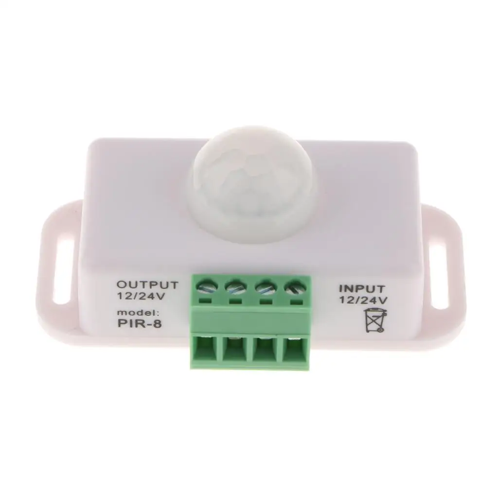 Infrared Motion Sensor Mini PIR Body Motion Detector Adjustable Lamp Light