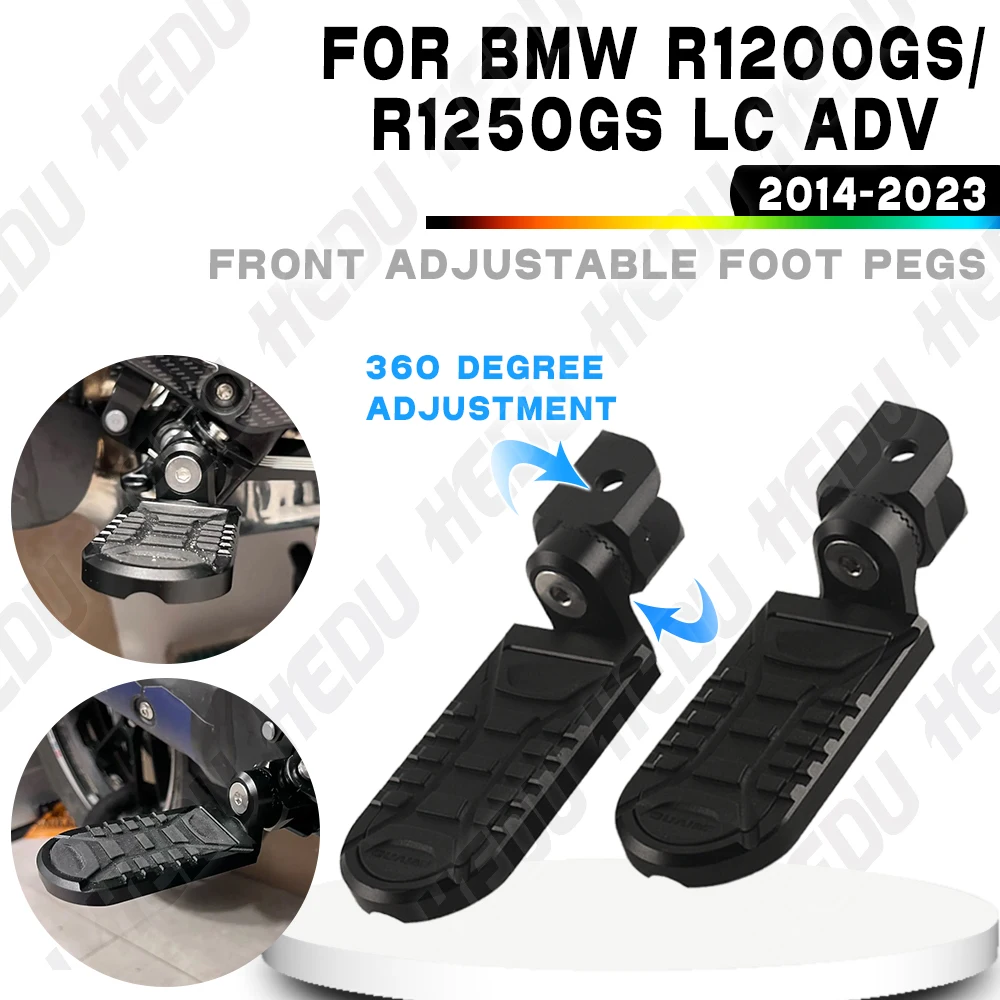 

Подходит для R1200gs lc adv R 1200GS LC R1250GS LC ADV Подножки для мотоцикла, передняя подставка для ног, регулируемая удлиненная опускающая подставка для ног