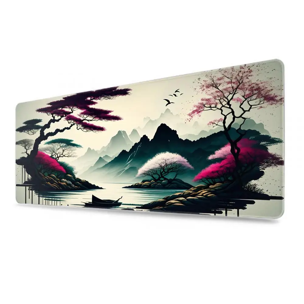 Ink Painting art Mouse Pad XXL Gaming Accessories Office Gamer Keyboard Desk Mat Non-Slip Laptop Large Rubber Custom Mousepad