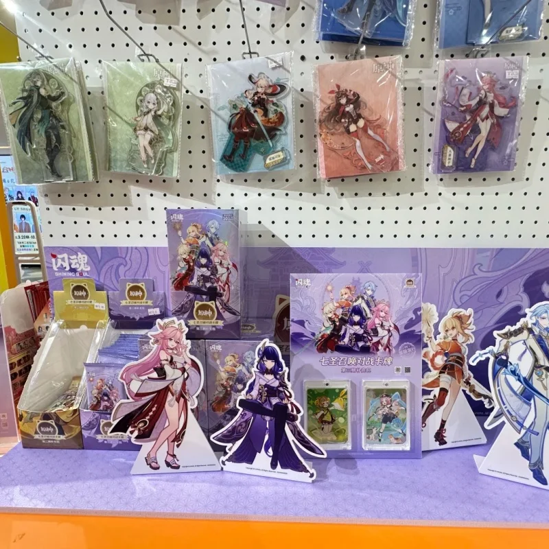 

New Genuine Stock Genshin Impact Genius Invokation Tcg Battle Card Vol.3 Phase Iii Battle Board Game Collcet Card Surprise Gifts