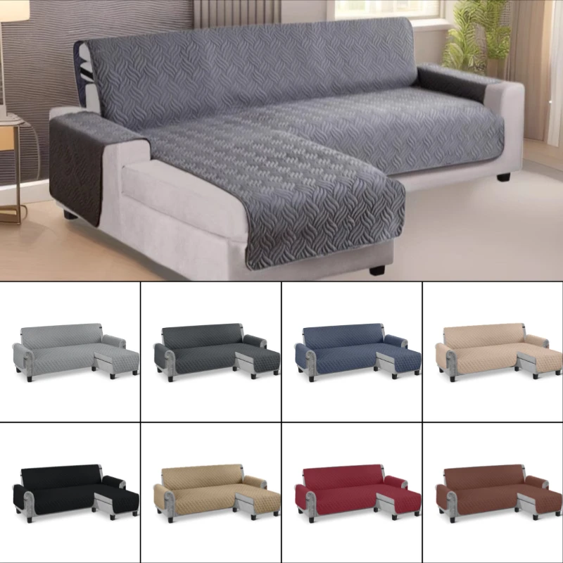 

Цельный L-образный чехол для дивана, защитный коврик для дивана от пятен (для домашних животных/детей), накидка на диван, защитные чехлы для мебели в гостиную