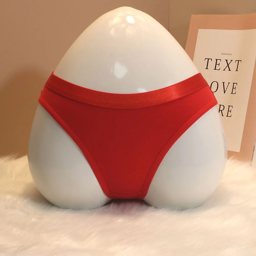 

Sexy Seamless Breathable Underpants Solid Color Minimalist Women's Underwear With Thong Elastic Solid Lingeries Sexy Hot Briefs