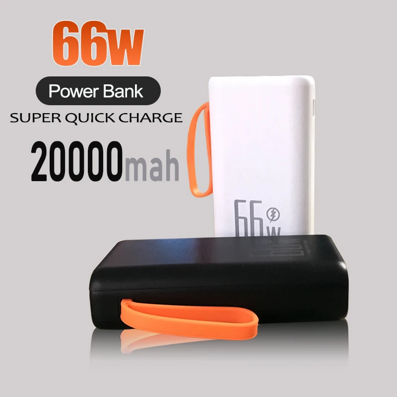 

66W Power Bank 20000mAh Mini Super Fast Charging PD 20W Portable External Battery Powerbank for Phone Laptop Tablet Mac