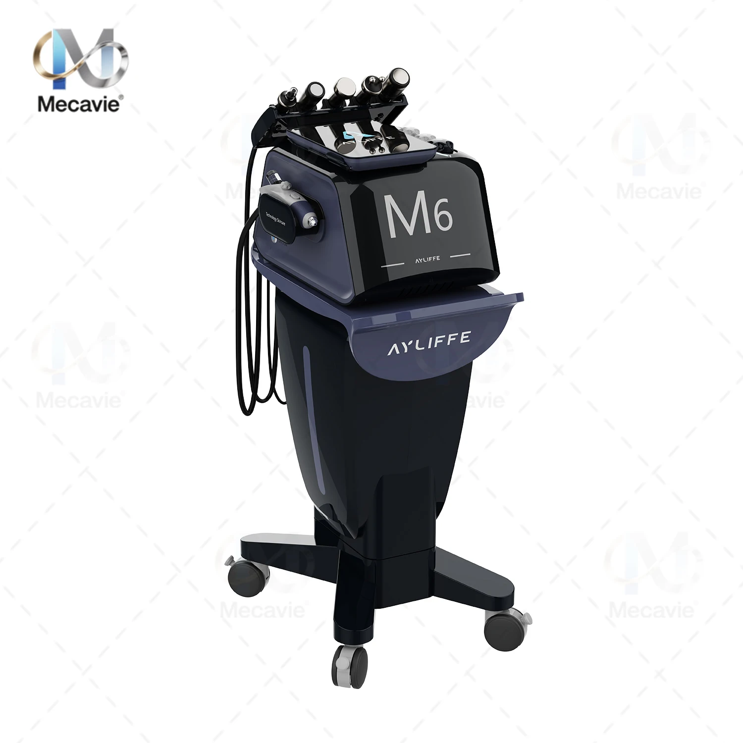 Salon Grade Multi‑Function Facial Skin Care Device M6 Obsidian 6 Handles Deep Clean Brightening Repair Skin Management Machine For Beauty Spa