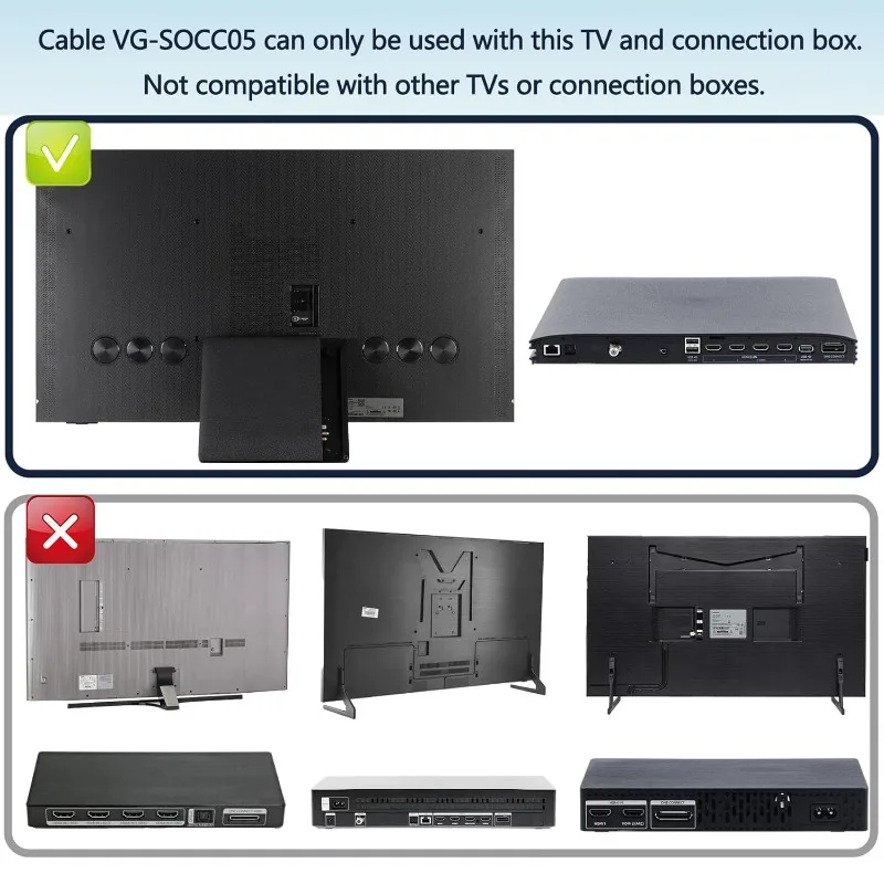 НОВЫЙ соединительный кабель, совместимый с телевизором Samsung 55 дюймов, 65 дюймов 77 дюймов S95DAF VG-SOCC05 QN55S95DAFXZA QN65S95DAF QN77S95DAFXZA QE65S95DAT