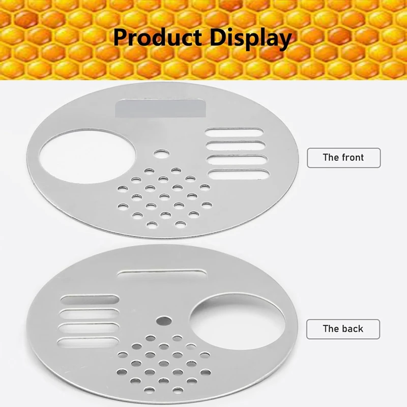 12 قطعة خلية النحل Nuc صندوق مدخل بوابات مدخل القرص (القطر: 2.67 بوصة) أداة تربية النحل قابلة للتدوير بوابات مدخل خلية النحل