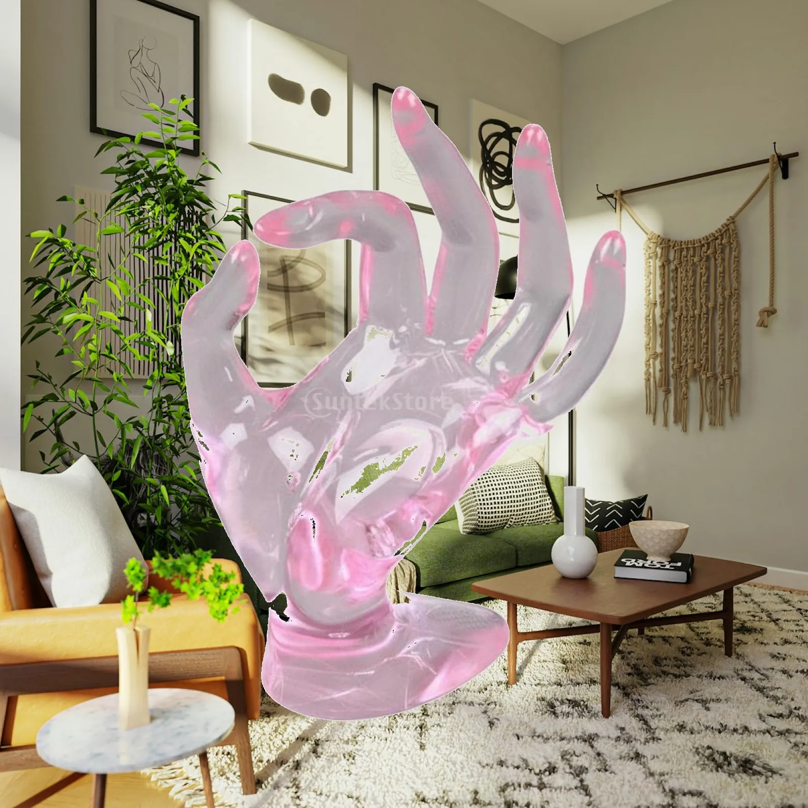 OK Gesture Band Display Stylish Stylish Design Gesture Jewelry Display Stable Base Hand Shaped Jewelry Holder for Boutique