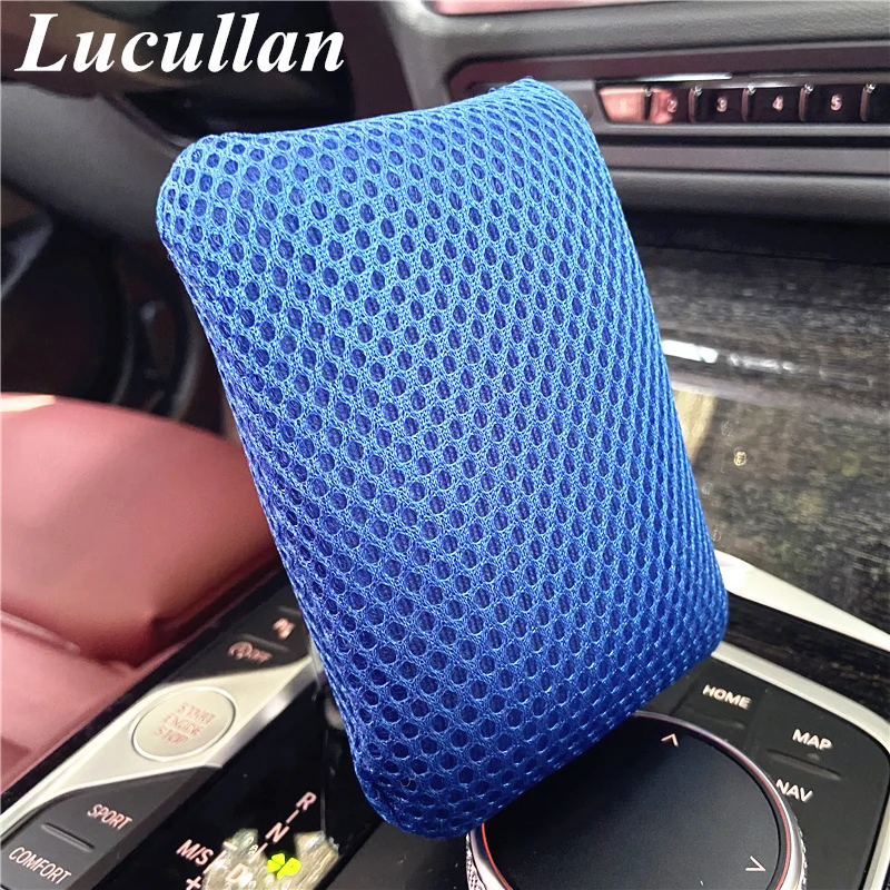 Lucullan Microfiber Mesh Bug Sponge Car Wash Tools Scrubbing Power to Removes Stubborn Debris From Glass&Paint