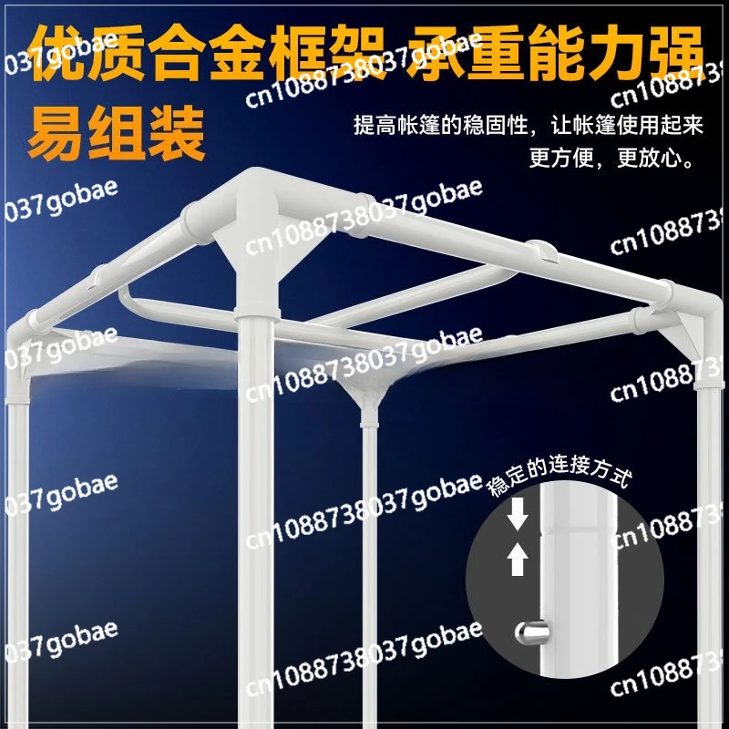 Hydroponic Plant Growth Tent Black 600D Oxford Cloth Indoor Thermostatic Planting Tent