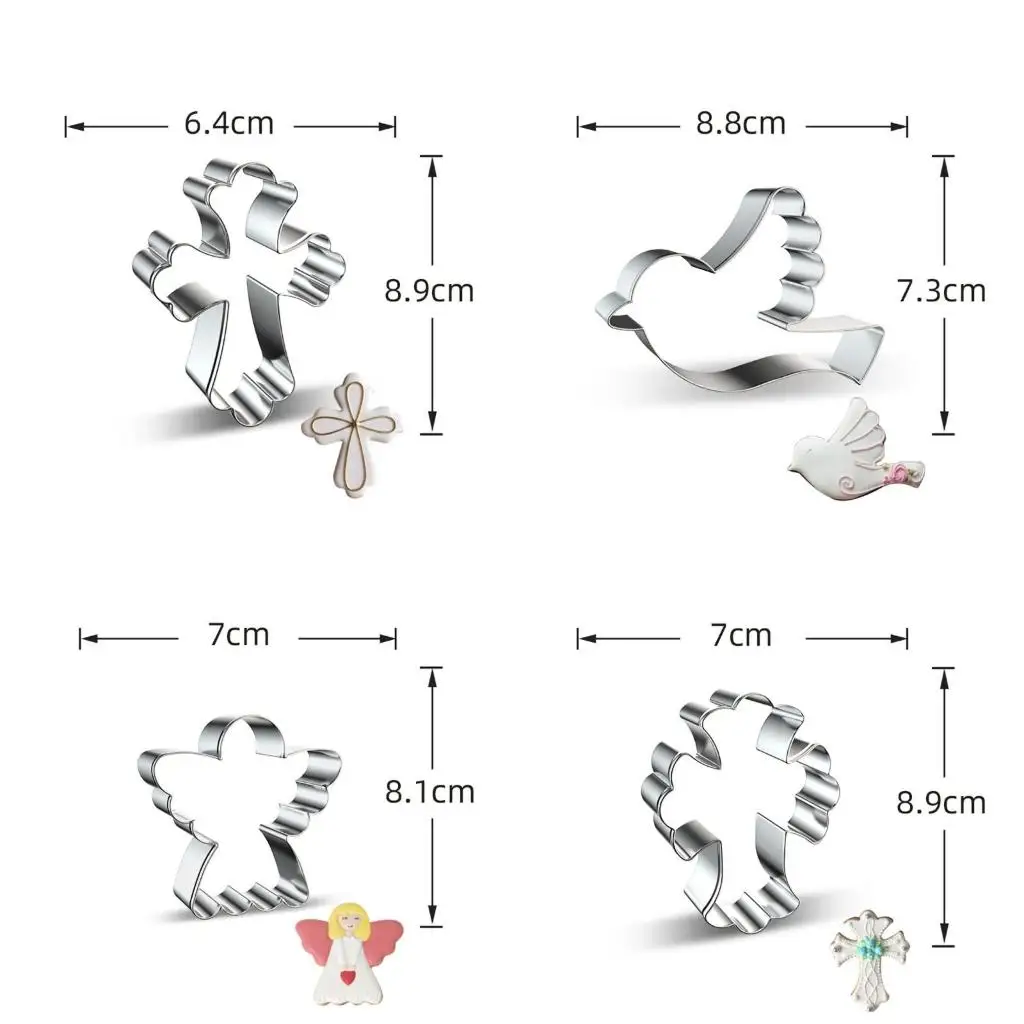 

Набор формочек для печенья с распятием, 15 шт., необычные формы распятия из нержавеющей стали, высокое качество