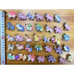 Flocking Little Pony Doll Filly Stars Collection Action Figure Kawaii Skylia Witchy Butterfly Figurine Model Toy Children Gifts