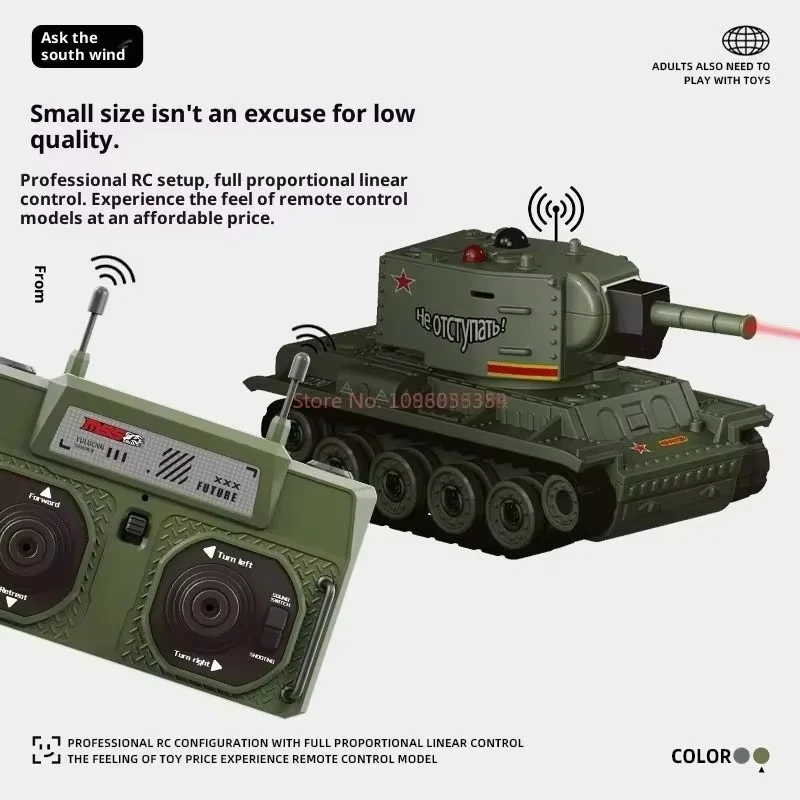 NUOVO Mini Carro Armato di Controllo Remoto Battaglia IR Genitore-Figlio Ragazzo Regalo Proporzione Completa Domanda Vento Sud Auto Giocattolo di Controllo Remoto