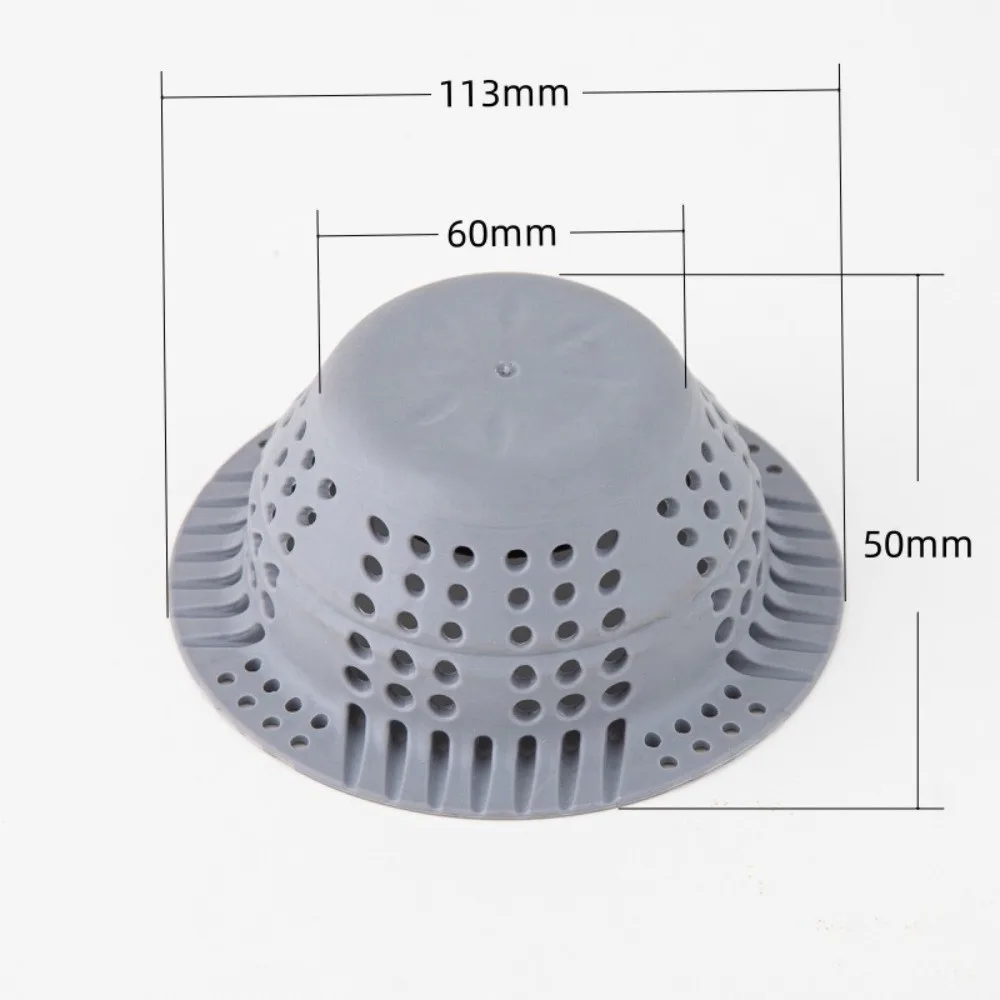 Silicone Bathtub Filter Plug Anti-blocking Hair Clean Up Sewer Outfall Drain Filter Drainage Protector Collapsible