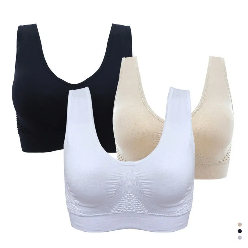 Fitness Gym Breathable Wireless Shockproof Underwear Sports Bra Push-Up Vest Yoga Sports Wear