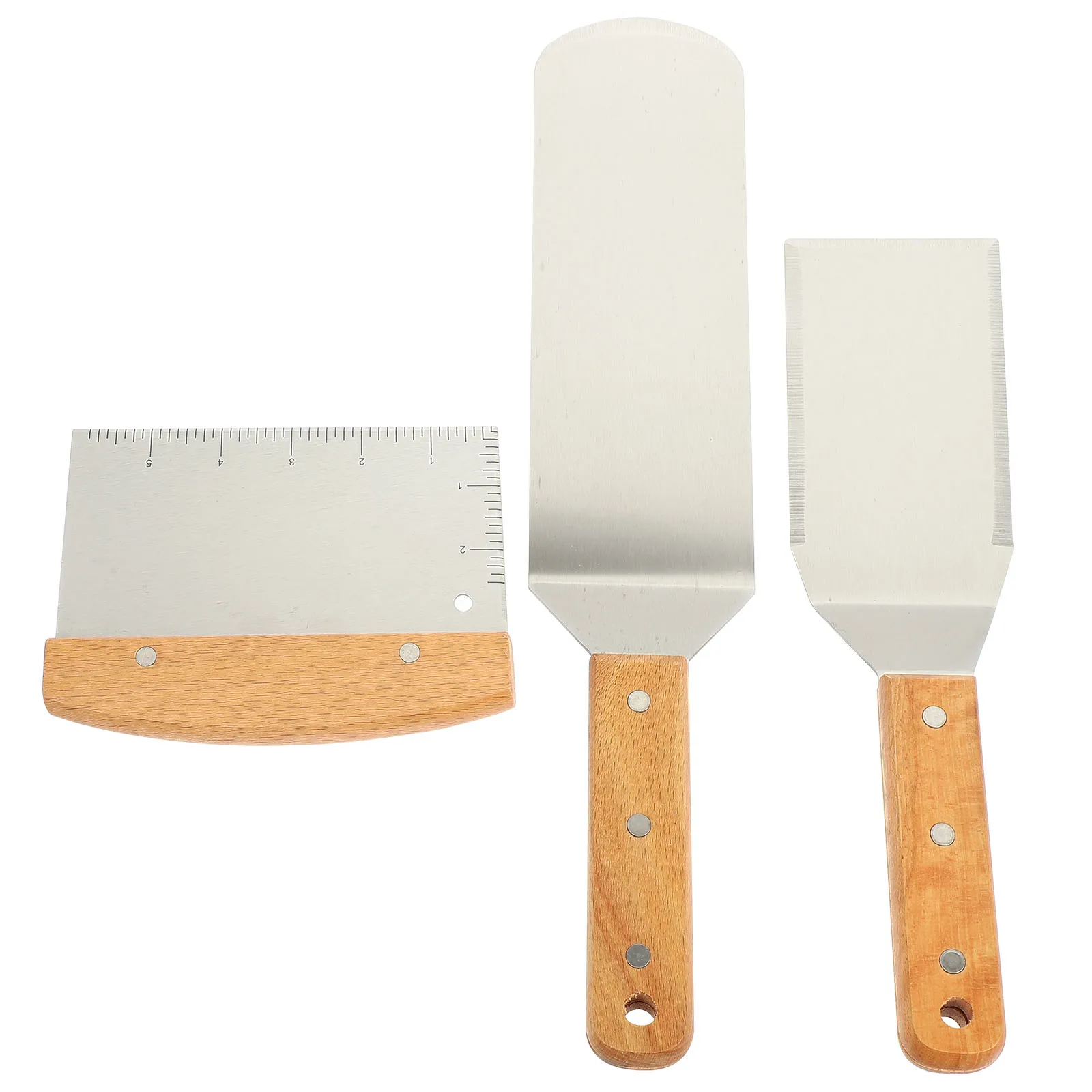 

Stainless Steel Barbecue Spatula Set Professional Cooking Steak Turner Kitchen Gadgets Non Stick Food Spatulas barbecue griddle