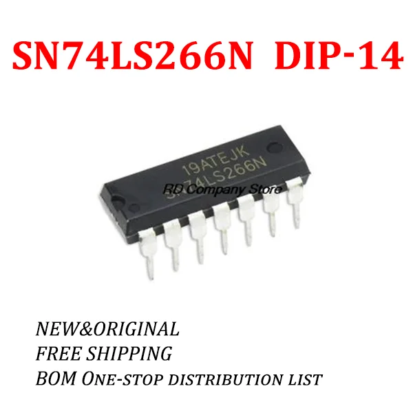 5PCS /10PCS /50PCS /100PCS SN74LS266N 74LS266N HD74LS266P HD74LS266 74LS266 74LS266P DIP-14 NEW Free Shipping