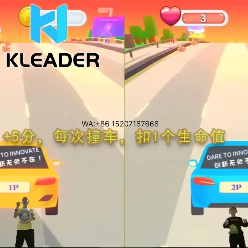 Wmwmnu Car Racing Motion Game AR Driving PC Game Simulation Kinect VR Training with SDK Kit