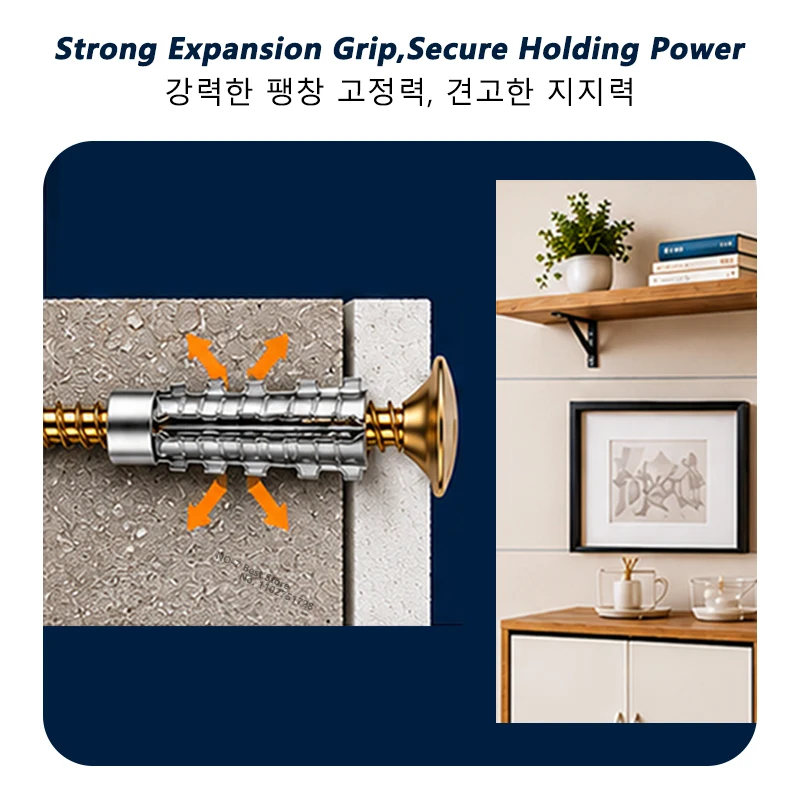 6/8mm Expansion Pipe for Hollow Wall Metal Expansion Screws Kit Self Tapping Screws Pipe Drilling Plug Fastener Bolt Anchor