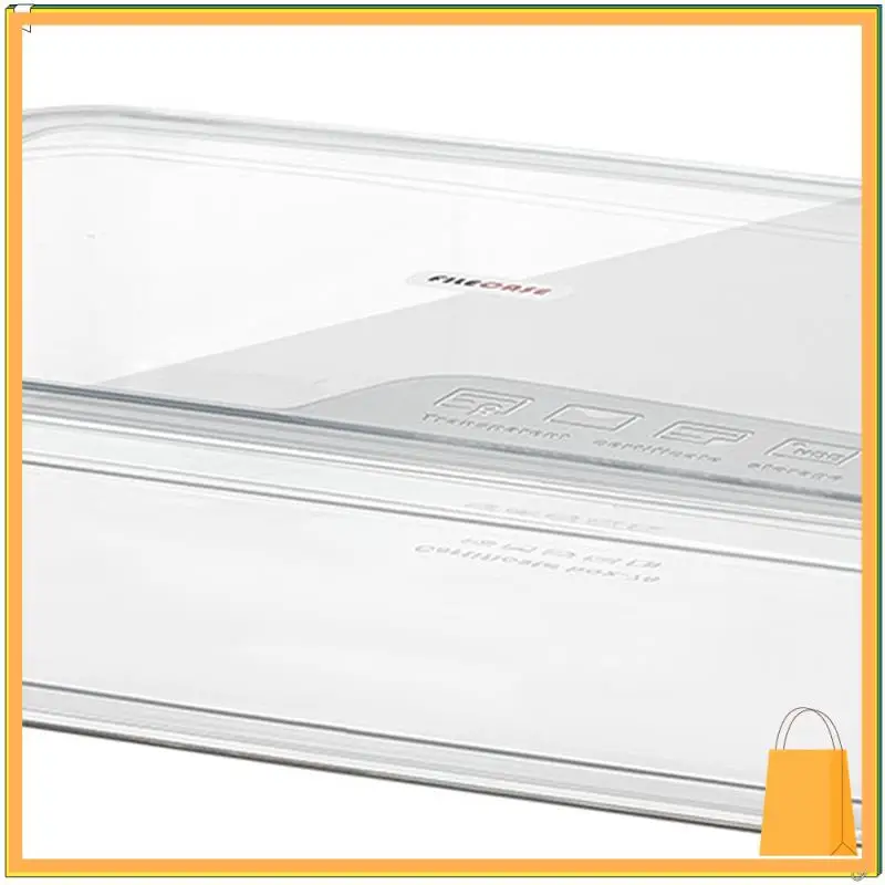 

L52A-A4 Transparent Storage Box Portable Plastic Document Stationery Jewelry Storage Case School Home Office Supplies