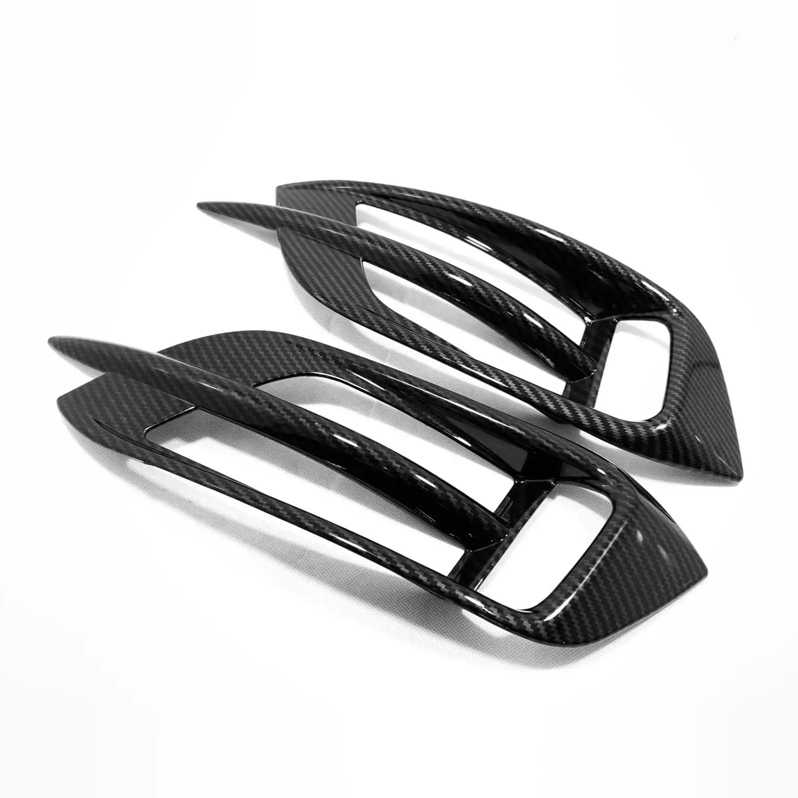 لهوندا سيفيك 10th 2016 2017 2018 ABS الكربون الخلفي الضباب مصباح غطاء الكسوة الجبهة الضباب إطار خفيف قطاع ملصق اكسسوارات السيارات