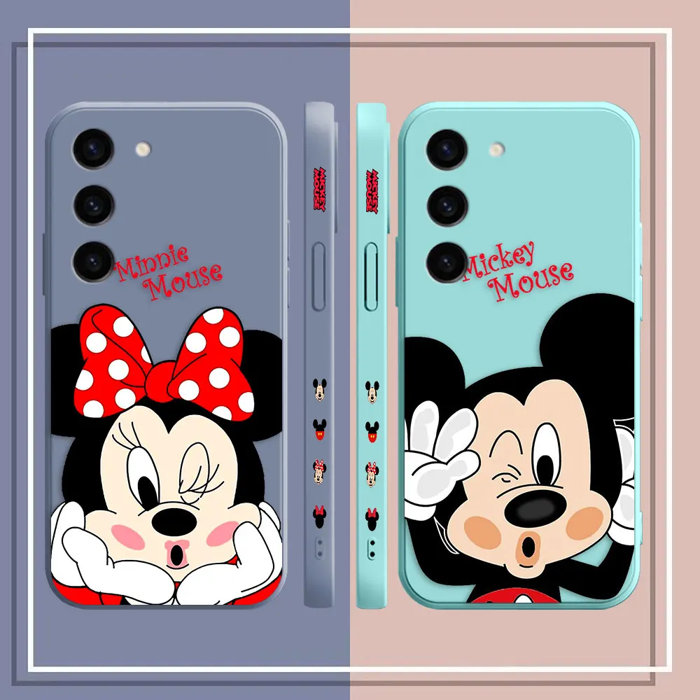 M-Minnie M-Mickey Mouse Phone Case For Samsung S23 S22 S21 S20 FE S11 S11E S10 S10E S9 S8 S30 Ultra Plus 4G 5G Case Fundas Shell