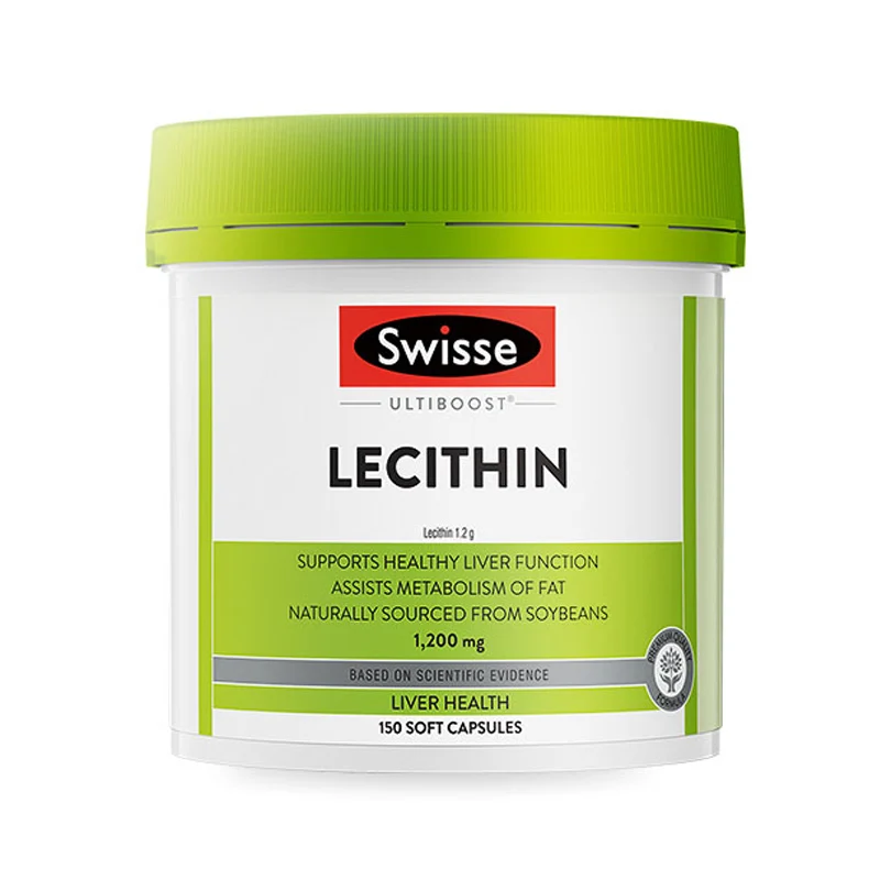 

Lecithin 1200 mg Supports Healthy Liver Function Assists Metabolism of Fat 150 Soft Capsules Free shipping