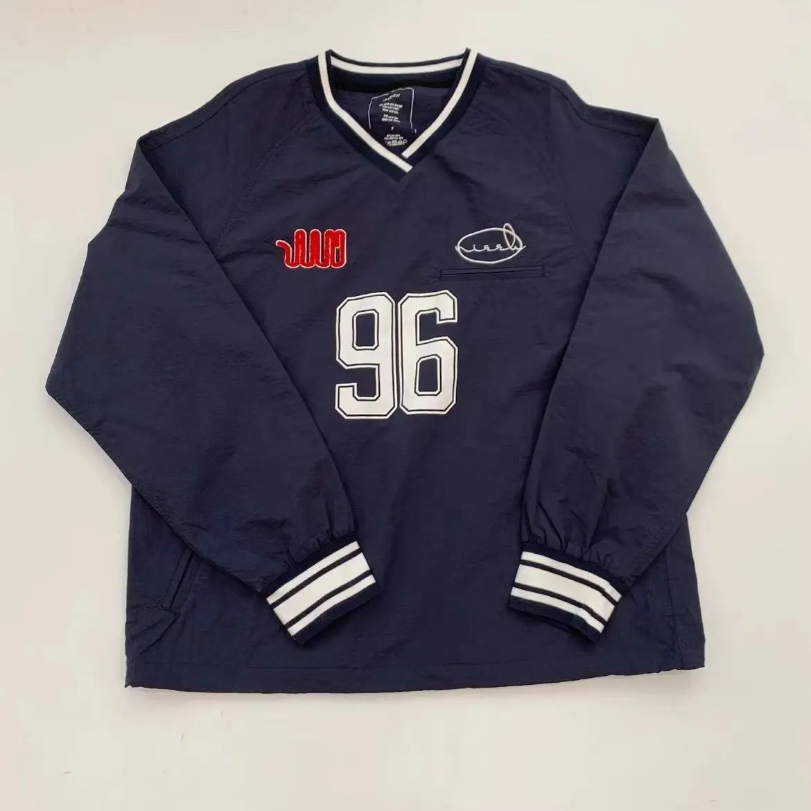 Jennie Autunno Versione Coreana V-ne Sottile Lungo Sve Felpa con Cappuccio da Donna Stampa Dstring Loose Fit Casual Comoda Felpa