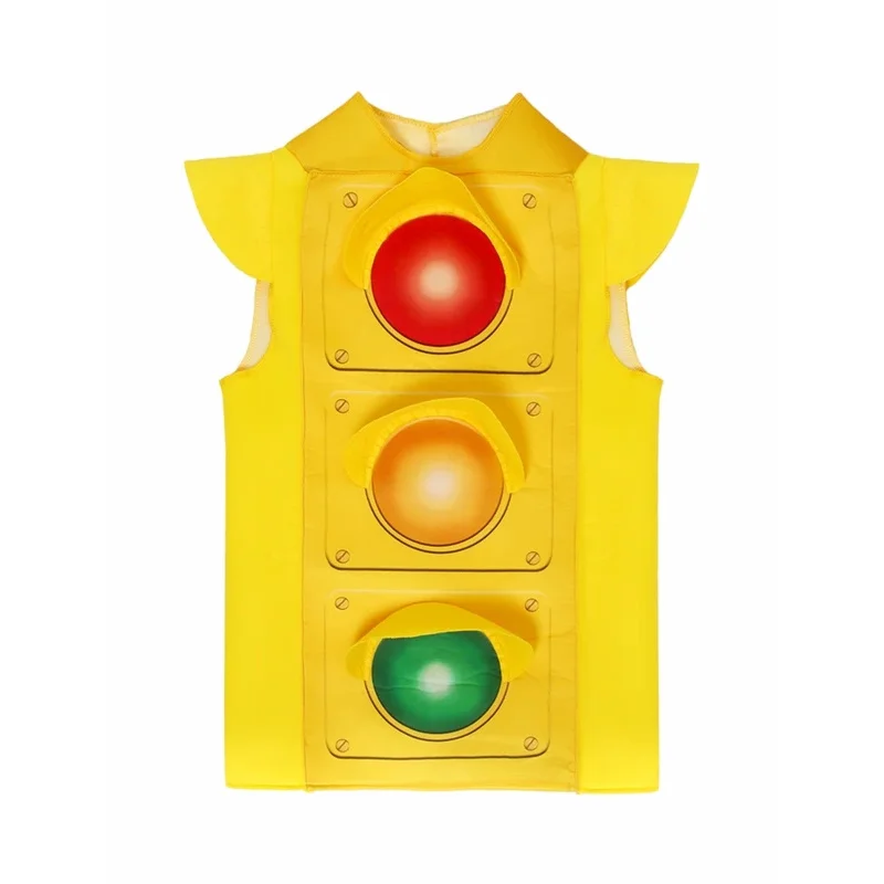 

Halloween Traffic Light Cosplay Costume Prescool Theme Party Stage Show Outfit Carnival Festival Performance Dress Up New