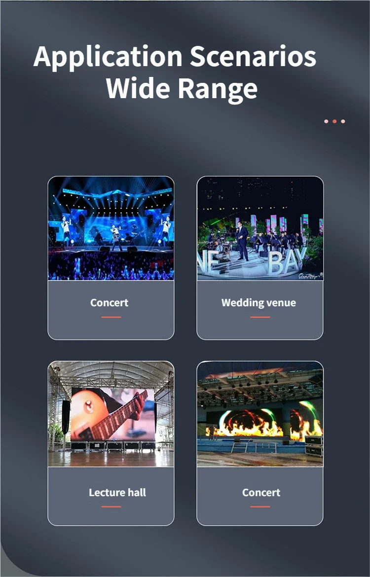 0.2mm Precision Cabinet Flatness Reusable Design Easy Maintenance Wedding Venue LED Rental Display High Brightness 1000cd