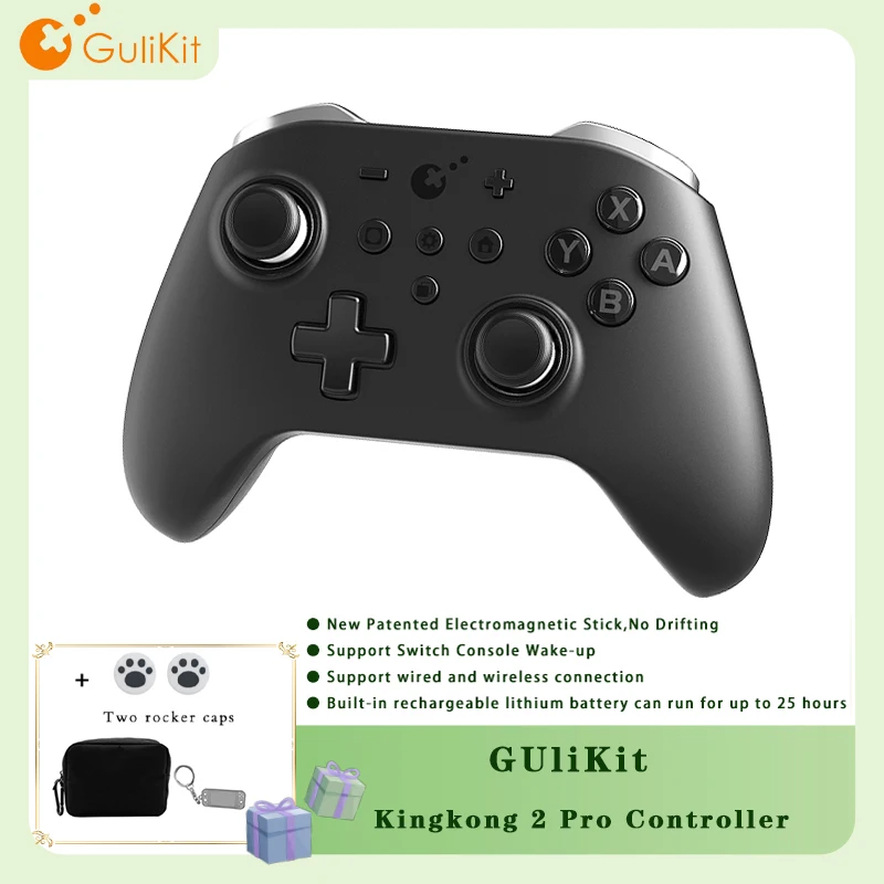 

Gulikit Kingkong 2 Pro Wireless Controller Bluetooth Game Console Gamepad Joystick for Nintendo Switch Windows Android Macos iOs