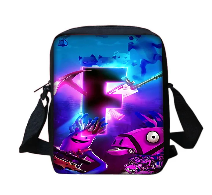 Hot Game Boy Girls Printed Shoulder Messenger Bag Child Casual Handbag Men Women Phone Bag Shopping Design-F-FortniteS Bag view 3