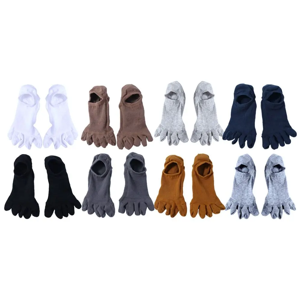 Sport Warm Clothing Accessories Women Simple Solid Color Short Socks Cotton Socks Men Hosiery Five Toes Socks