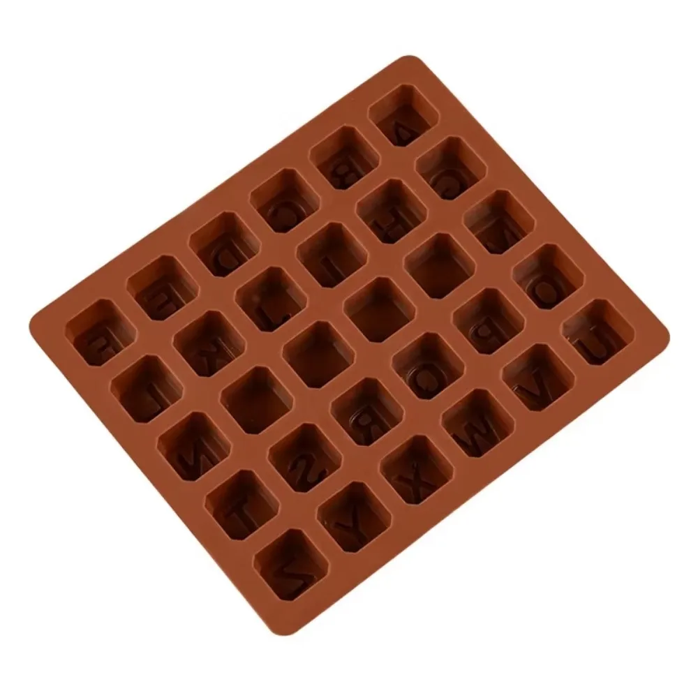 26 Alphabet Cake Decor Fondant Mold Ice Cube Making Mold Letters Silicone Mold DIY Chocolate Cookies Pastry Desserts Baking Tool view 3