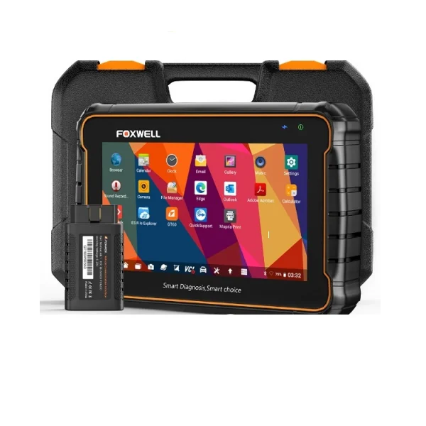 Global Foxwell GT60 for OBD2 Scanner Bluetooth Diagnostic Tool Full System Scan Active Test Code Reader 24 Reset Service