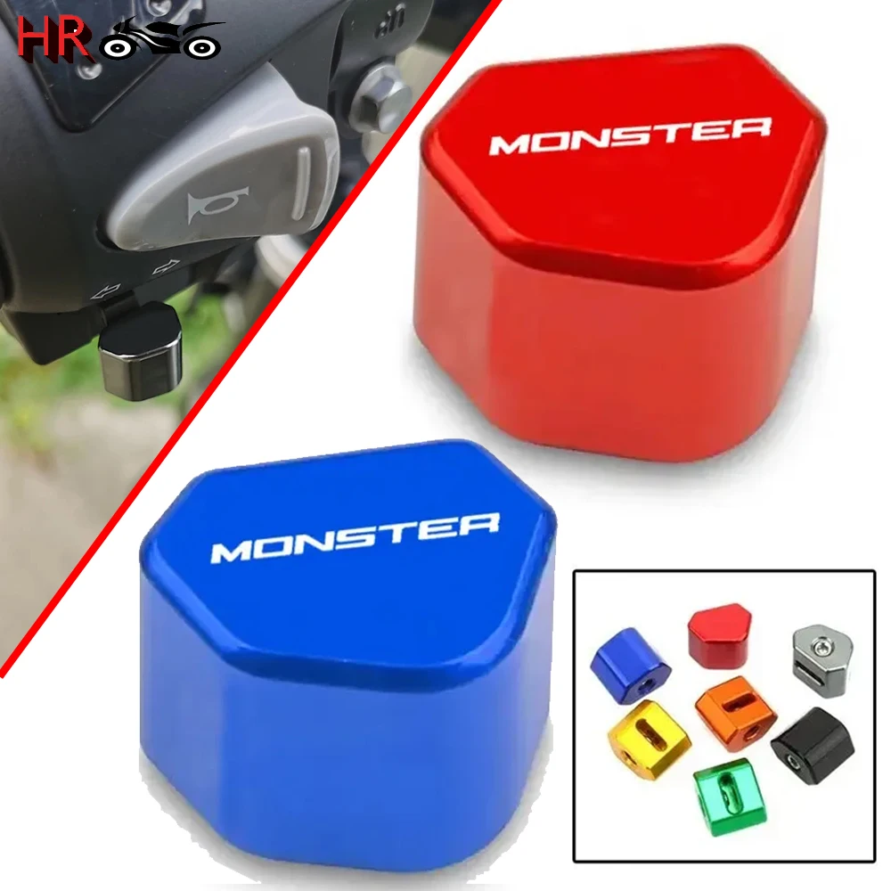 

For Ducati Monster 696 795 796 797 821 937 S2R 800 Accessorie CNC Switch Button Turn Signal Switch Key cap