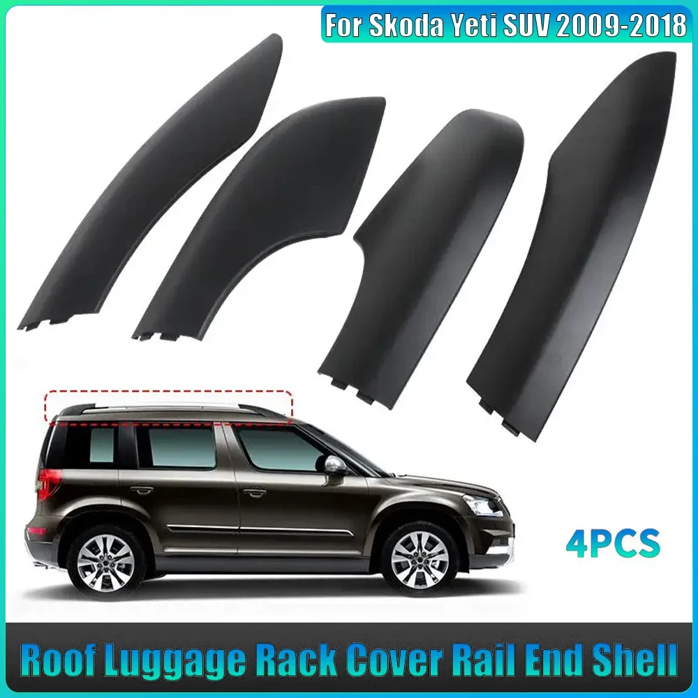 5LD860150-GT5 For Skoda Yeti SUV 2009-2018 Roof Rack Cover Roof Luggage Bar Rail End Cover Shell 5LD860145 5LD860146 5LD860149